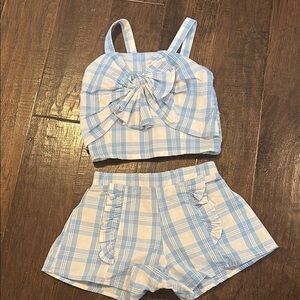 Habitual Blue and White Kids Matching Set